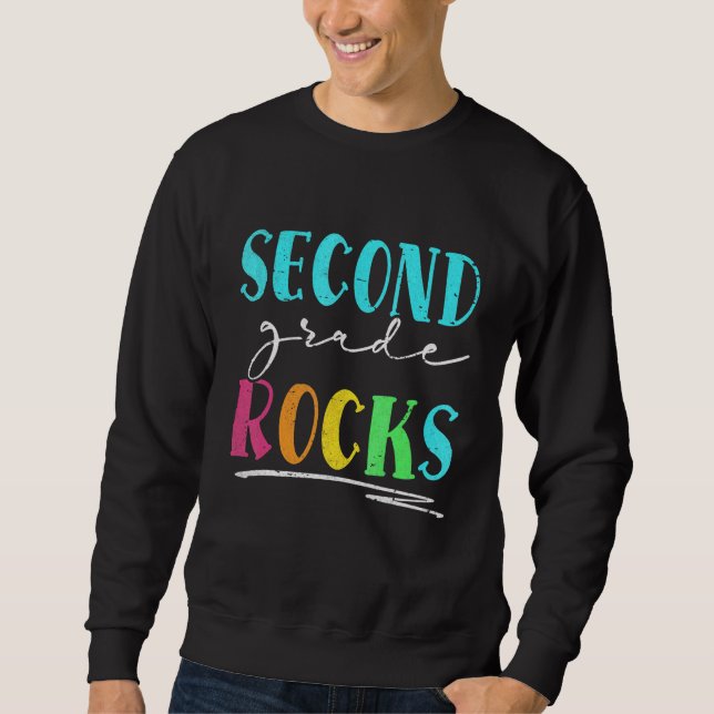Sweatshirt Deuxième année déchire pour la rentrée   Équipe 2e (Devant)