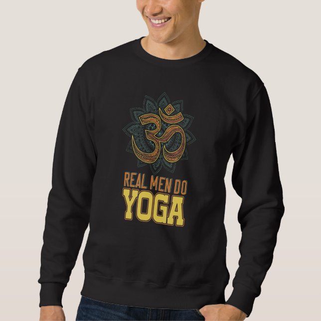 Sweatshirt Devanagari Real Man Do Yoga Namaste (Devant)