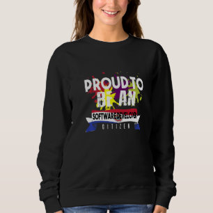 Sweatshirt Développeur de logiciels fier citoyen profession c