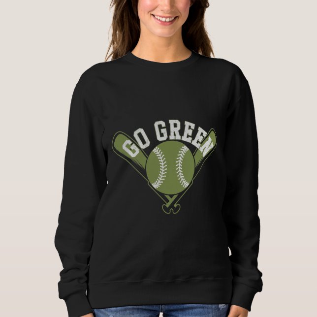 Sweatshirt Devenez écolo Baseball Design (Devant)