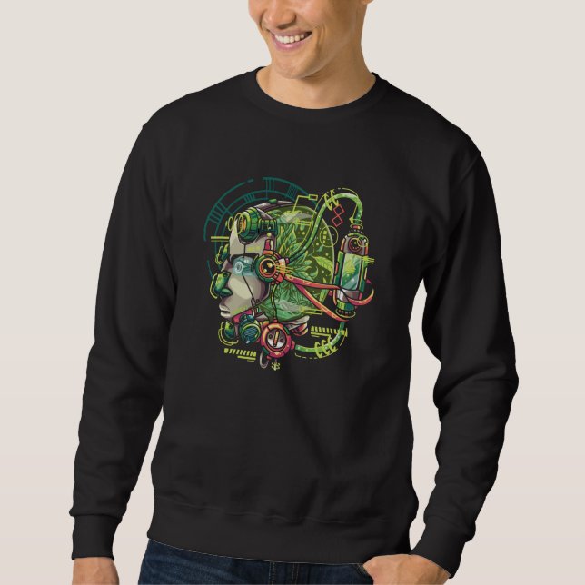 Sweatshirt DEVENEZ ÉCOLO IRobot (Devant)