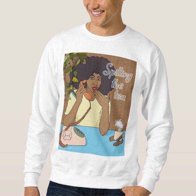 Sweatshirt Déverser le thé (Devant)
