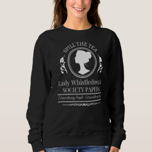 Sweatshirt Déverser les papiers de la société de la dame Thé 