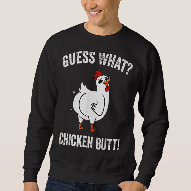 Sweatshirt Devinez Ce Poulet Butt Chicken Farm (Devant)