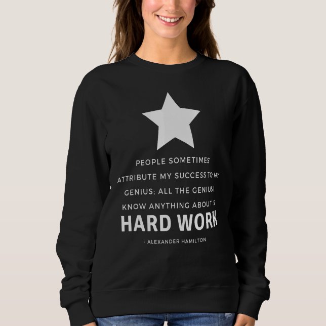 Sweatshirt Devis américain Alexander Hamilton (Devant)
