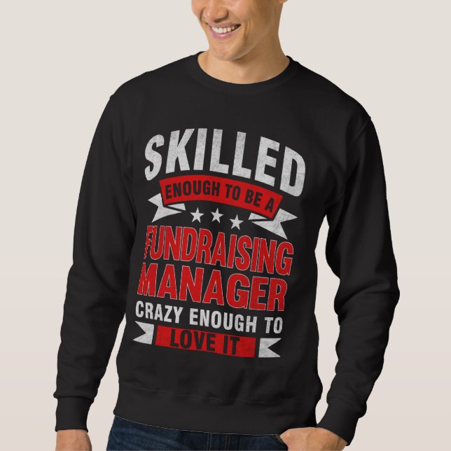 Sweatshirt Devis de profession amusant Gestionnaire de collec (Devant)