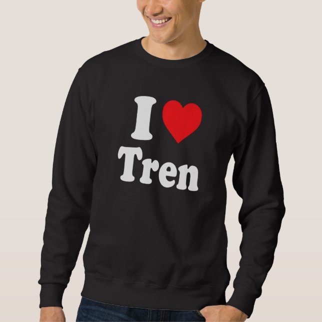 Sweatshirt devis d'entraînement I Love Tren Cool culturiste (Devant)