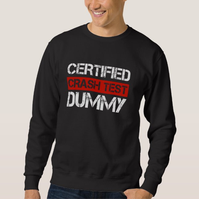 Sweatshirt Devis d'essai d'écrasement certifié pour voiture a (Devant)