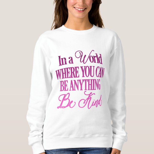 Sweatshirt Devis Inspirationnel de Parties scintillant de dér (Devant)