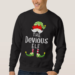 Sweatshirt Deviy Elf Group Noël Pajama Party