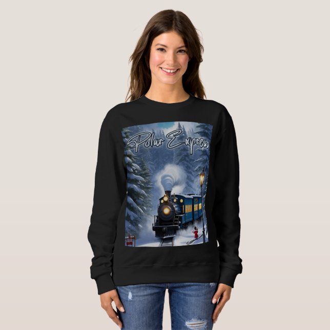 Sweatshirt d'Express polaire pour femmes - Graphiq (Devant entier)
