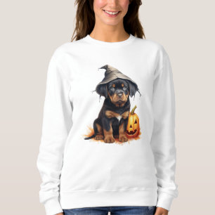 Sweatshirt d'Halloween de chiot Rottweiler