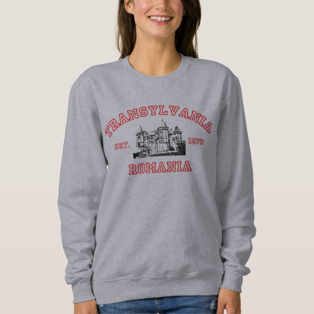 Sweatshirt d'Halloween de l'Université de Transylv (Devant)