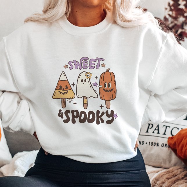 Sweatshirt d'Halloween Éffrayant doux (Créateur téléchargé)