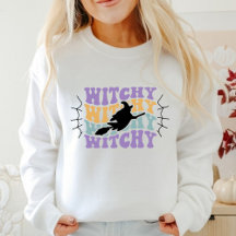 Sweatshirt d'Halloween rétro Vintage Witchy