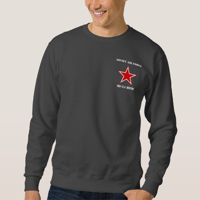 Sweatshirt d'hélicoptère HIND du Soviétique MI-24 (Devant)
