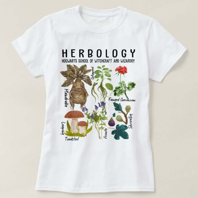Sweatshirt d'Herbologie, Tshirt Plante d'Herbologi (Design devant)