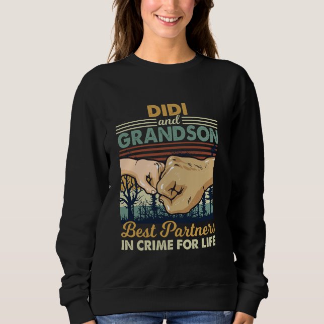 Sweatshirt Di et Grandson s'associent dans le crime premier c (Devant)