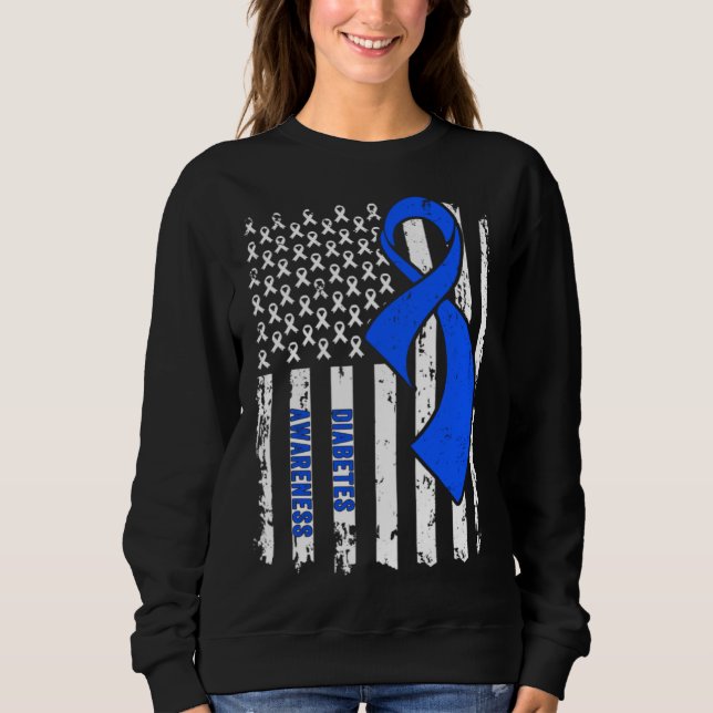 Sweatshirt Diabetes Awareness  In November We Wear Blue (Devant)