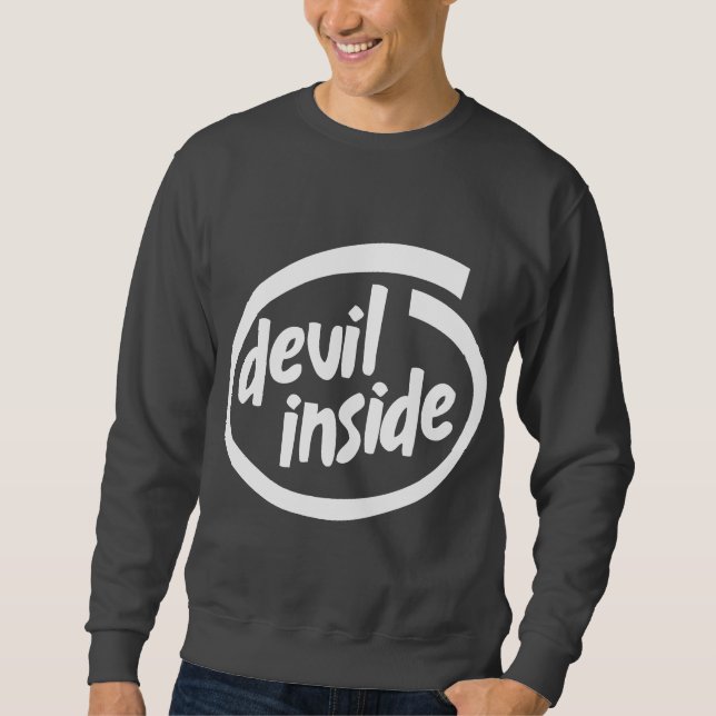 Sweatshirt Diable à l'intérieur (Devant)