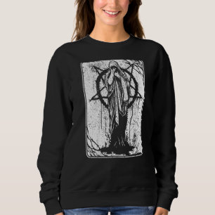 Sweatshirt Diable foncé occulte satanique 666 Pentagram Antic