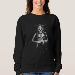 Sweatshirt Diable Satanique Pagan Chèvre 666 Baphomet