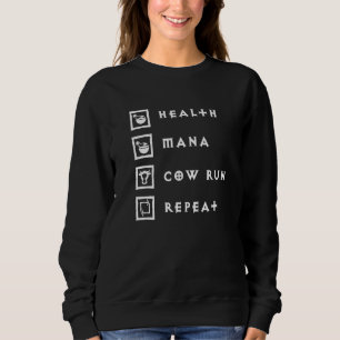 Sweatshirt Diablo Santé Mana Vache Course Répétition