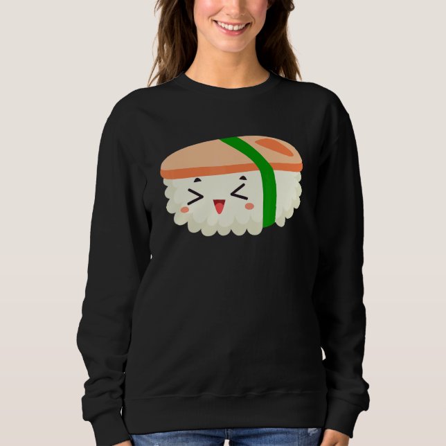 Sweatshirt Diagramme d'instruction alimentaire de Spam Musubi (Devant)