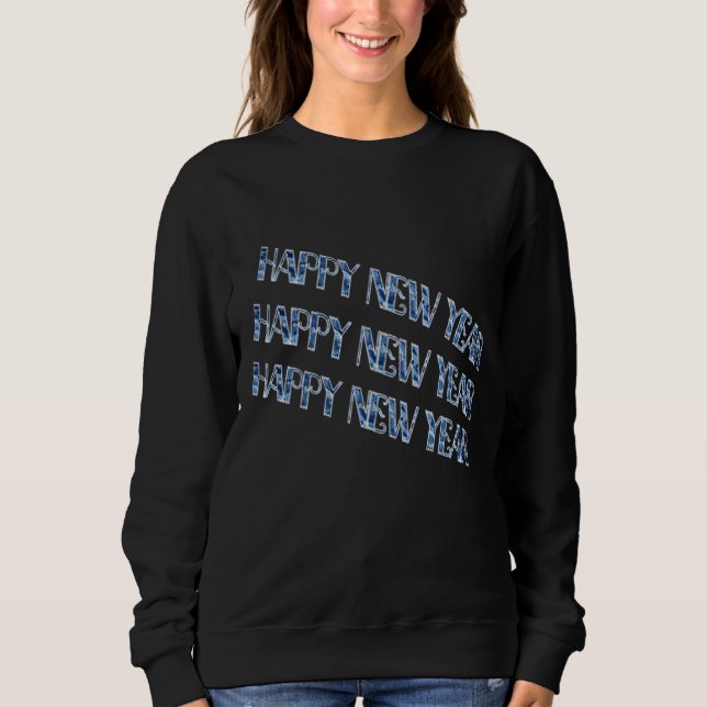 Sweatshirt Diamant bleu HNY (Devant)