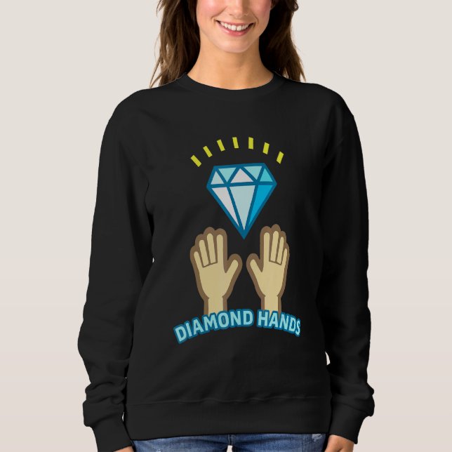 Sweatshirt Diamant Mains Tendies À La Lune Yolo (Devant)