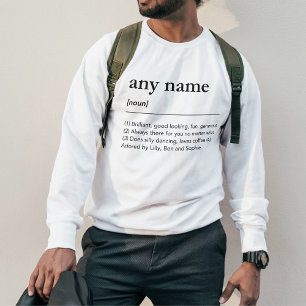 Sweatshirt Dictionnaire de définition de nom personnalisé mod