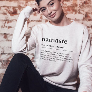 Sweatshirt Dictionnaire Namaste Yoga spirituel Mindfulness