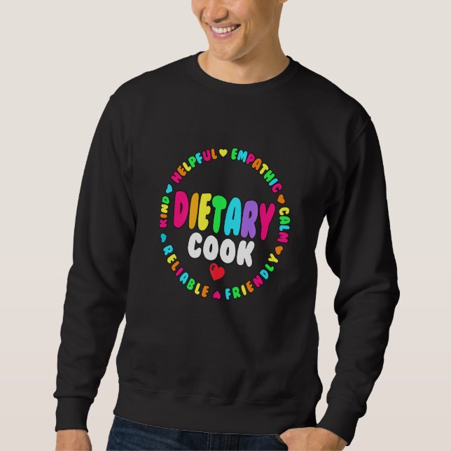 Sweatshirt Dietary Cook Appreciation Week healthcare Dietitia (Devant)
