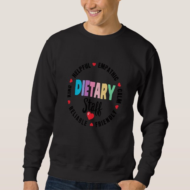 Sweatshirt Dietary Staff Appreciation Week healthcare Dietiti (Devant)