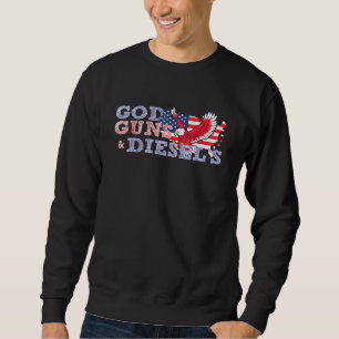 Sweatshirt Dieu Armes Diesels - American Flag Pays Silhouett