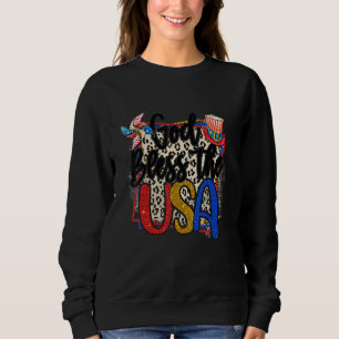 Sweatshirt Dieu Bénisse Le Drapeau De L'Amérique Patriotique
