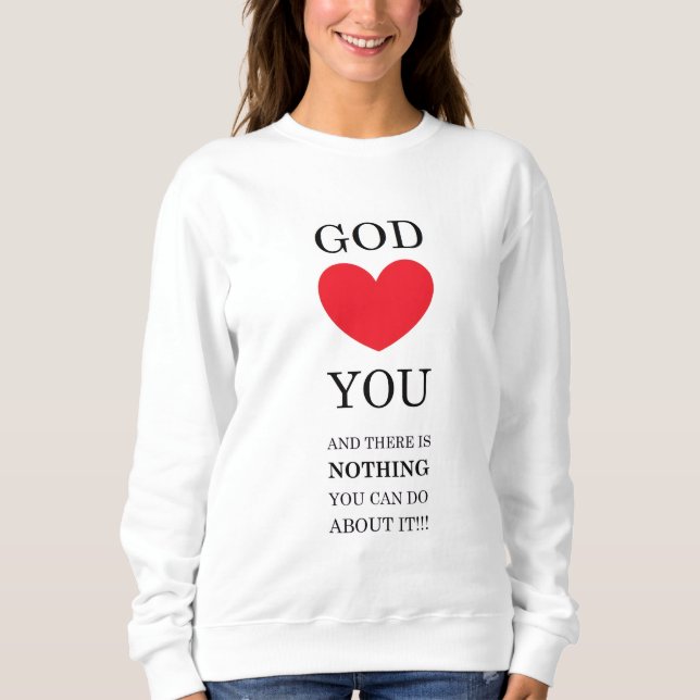 Sweatshirt Dieu Coeur toi (Devant)