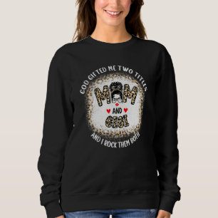 Sweatshirt Dieu Ed Me Deux Titres Maman Et Gigi Messy Bun Gra