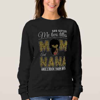 Sweatshirt Dieu Ed Me Deux Titres Maman Nana Leopard Femme no