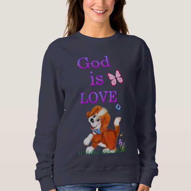 Sweatshirt Dieu est amour (Devant)