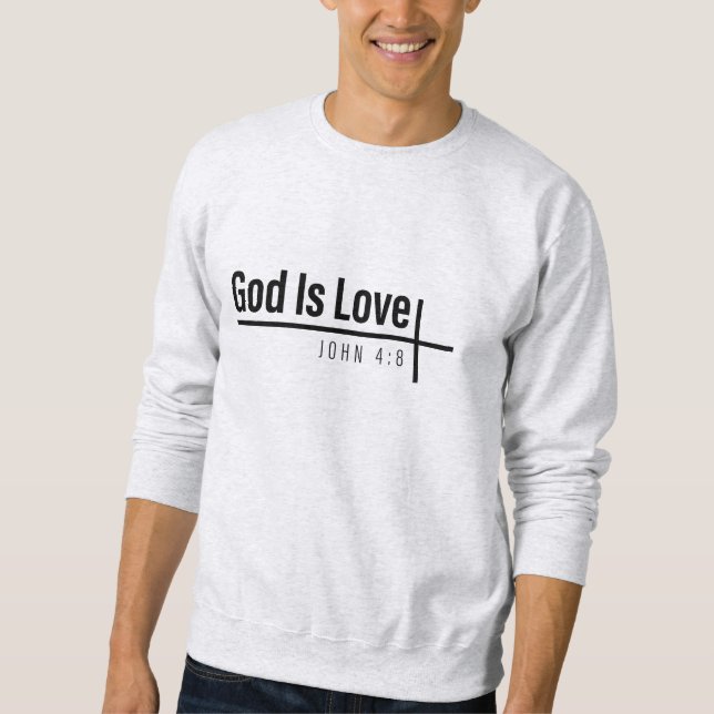 Sweatshirt Dieu est amour - Bible Verse (Devant)