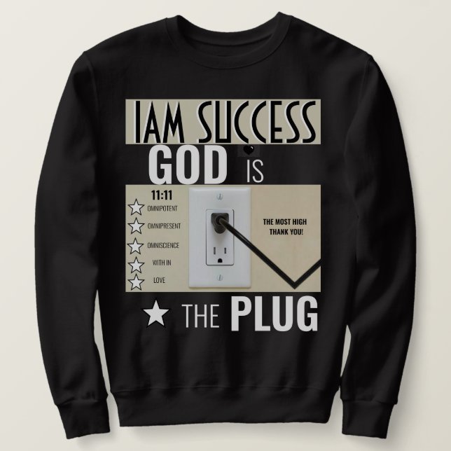 SWEATSHIRT DIEU EST LA PRISE (Design devant)