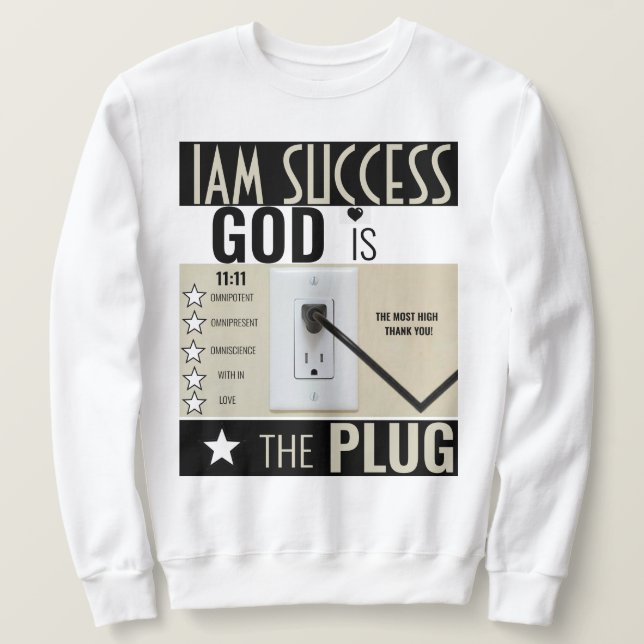 SWEATSHIRT DIEU EST LA PRISE (Design devant)