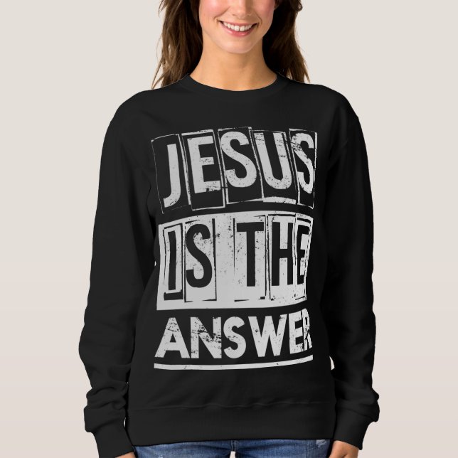 Sweatshirt Dieu Sauveur Dévot Don chrétien Jésus (Devant)