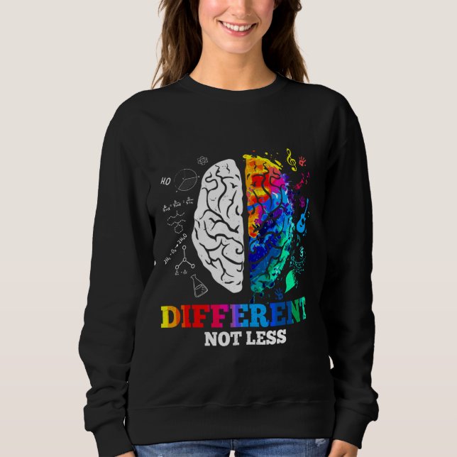 Sweatshirt Différentes Sensibilisations sur l'autisme, pas mo (Devant)
