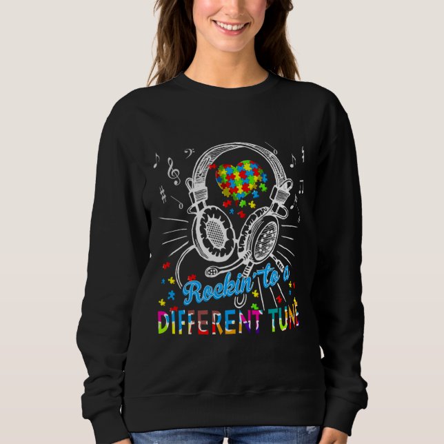 Sweatshirt Différentes Sensibilisations sur l'autisme Tune Po (Devant)