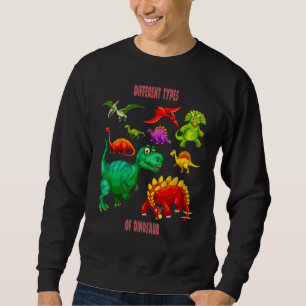 Sweatshirt Différents Types De Dinosaures Animaux Préhistoriq