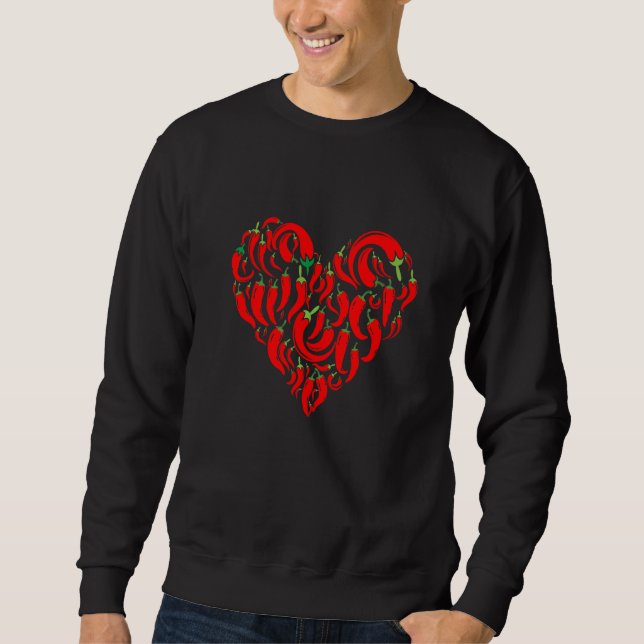 Sweatshirt Différents types de piment   (Devant)