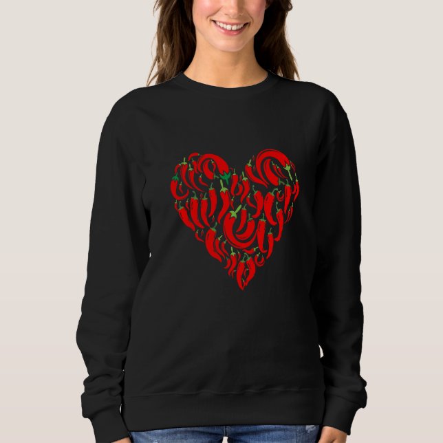 Sweatshirt Différents types de piment   (Devant)