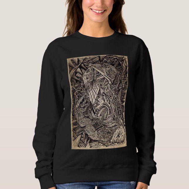 Sweatshirt Diffracté (caverne), par Brian Benson (Devant)